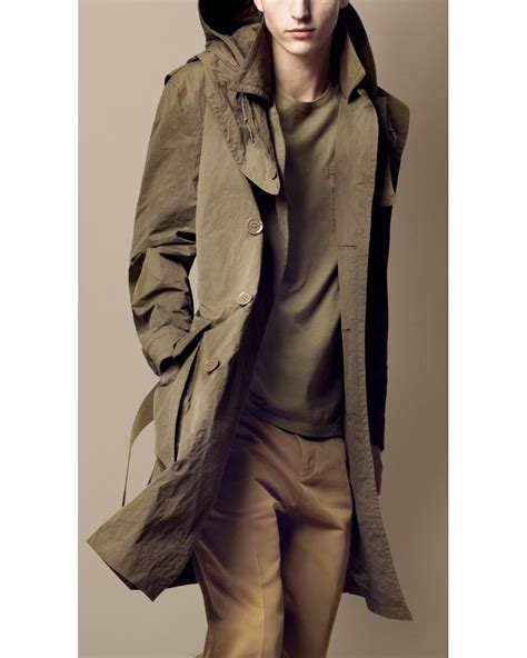 burberry brit hooded trench jacket|burberry original trench coat.